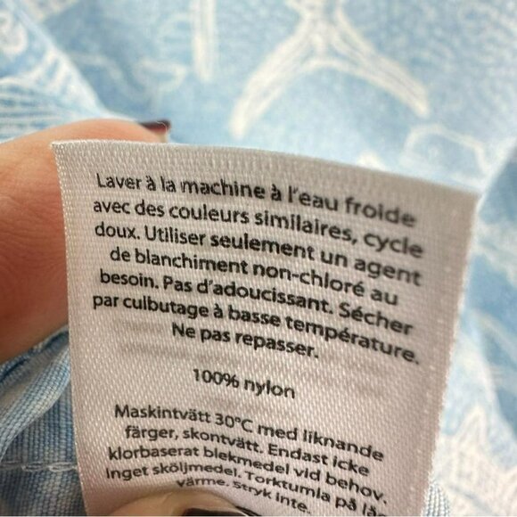 Vineyard Vines Men’s Fishing Shirt Blue Fish Print Vented Performance Medium - Picture 11 of 12